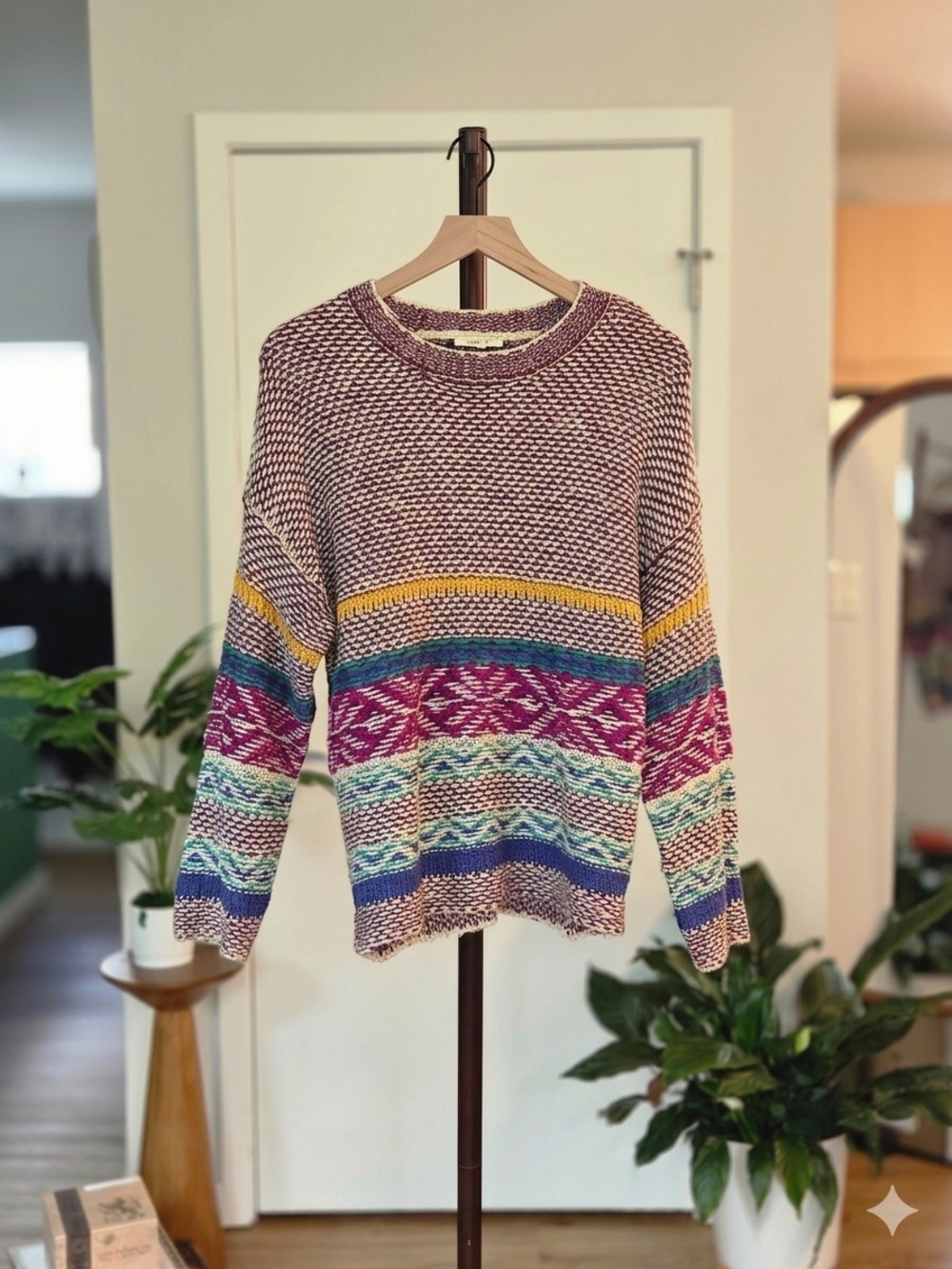 Boutique Patterned Knit Sweater
